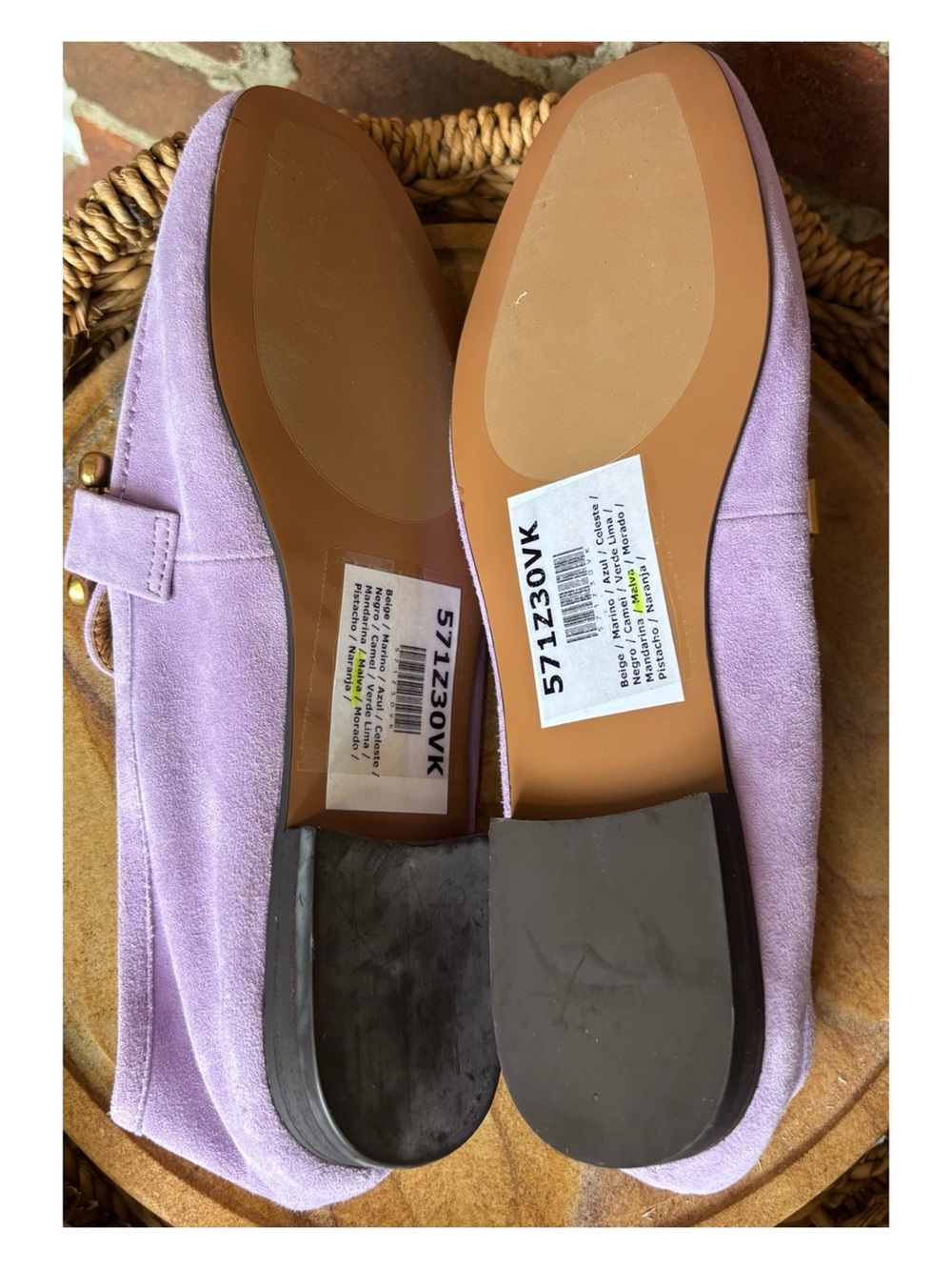NWOT Anthropologie Bibi Lou Exclusive Zagreb Loafers in Malva Size 37 - Picture 10 of 11